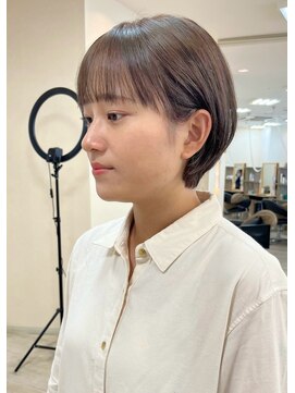 ソソ(soso) 【soso 伊勢田】丸みショート×ブラウン【横浜/ブリーチ】