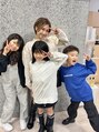ビームズ ヘアー ブラン(Bee ms HAIR Blanc+) マイファミリーです♪小学生の子供が三人します♪