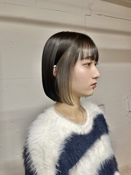 トクテ 吉祥寺(tokute) グレージュカラー/ボブウルフ/黒髪/ココアベージュ