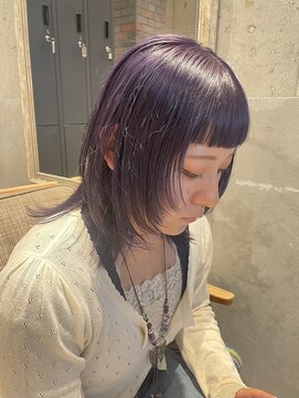 ブリッツバイレボ 船橋(BLITZ by REVO) ラベンダーカラー/レイヤーウルフカット
