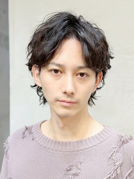 ルーツ(ROOTS) メンズスパイラルパーマパート分けウルフ