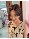 分け目ありショート/髪質改善/ボブ