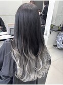 【ALIVE 夕貴】シルバーグラデーションカラー