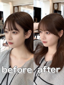 アマトウキョウ アユンチェ(AMA TOKYO×AYUNCHE) 韓国ヘア/チュラルくびれへア/くびれ巻き/レイヤーカット