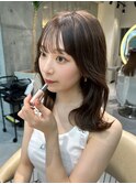 レイヤーカット小顔に見せるヘア/韓国ヘア/髪質改善/福岡/博多