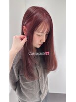 ハピネス 梅田茶屋町店(HAPPINESS)&nbsp;ブリーチなしダブルカラーカシスピンク