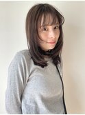 小野/顔周りレイヤーミディアムスタイル吉祥寺