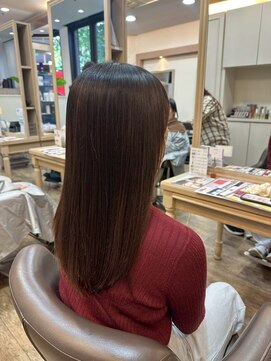 髪質改善/顔周りレイヤーカット/グレージュ[千葉/千葉駅]