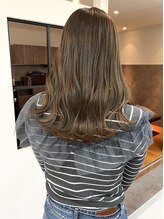 フリッカ(Flicka)&nbsp;秋冬ターコイズグレーカラー♪ゆるふわ波ウエーブ♪