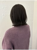 結べるボブ×暗めグレージュカラー