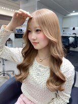 ペレ 渋谷(PELE)&nbsp;着物ヘア/ダークアッシュ/ミディアムレイヤーカット/渋谷