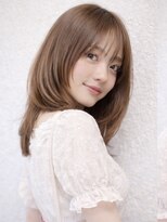 ムーン 仙台一番町店(OON)&nbsp;韓国レイヤー/ミルクティーベージュ/赤み消しカラー/髪質改善