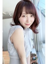 ケアアンドデザイン 今里本店(care&design fulfill)&nbsp;【ピンクブラウン】【外ハネミディアム】20代30代40代
