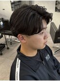 MEN’S HAIR/サーフカール/刈り上げセンターパート/新田