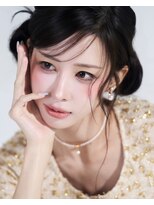 モモ(momo)&nbsp;韓国メイク原宿アイドルメイク韓国風前撮り撮影カチモリヘア