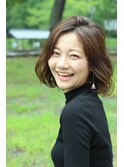 【KAINO】住田厚　クリープパーマでやわらかウェーブボブ