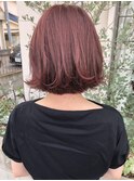 【moca HAIR DESIGN】ラベンダーピンクのボブ