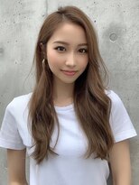 オウル(Owll) 【Owll】切りっぱなしフォギーベージュレイヤーロング