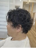 変形スパイラルパーマショート