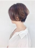 耳掛け/グラデーションショート/40代50代60代/白髪染め/小顔