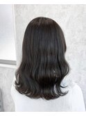 透け感たっぷりオリーブアッシュカラー
