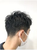 MEN'S HAIR  センターパート　ツイストスパイラル　コンマヘア