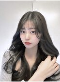 ゆる巻き韓国ヘア