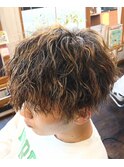ツイストスパイラルパーマ×ハイライト