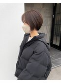 透け感大人可愛いショートボブ
