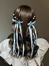 ヘアメイク ギャリス 北新地店(HAIR MAKE SALON Gallis) ハーフツインスタイル