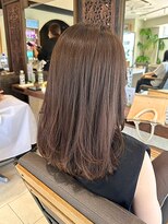 ヘアリゾート粋 ティガ 池袋店(tiga)&nbsp;ミルクティーアッシュベージュ/艶髪カラー