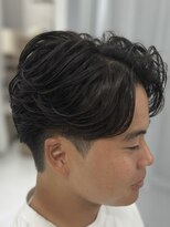 バース 梅田中崎町店(BIRTH)&nbsp;ニュアンスパーマセンターパートワンカールパーマ韓国メンズ