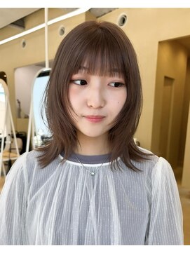 スニュウ(snuw) 【snuw_hotaru】似合わせボブブリーチカラーミルクティカラー