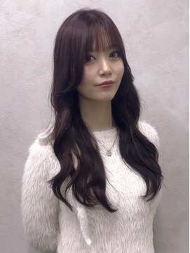 フレーム 博多店(FRAME) 韓国風レイヤーカットブリーチ無しレッドラベンダー【福岡博多】