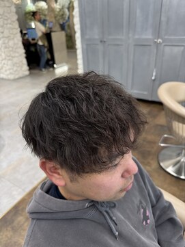 シャル 平塚(shalu) メンズ×ツイストスパイラルパーマ【橋本】