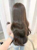 レア 表参道(L'ea)&nbsp;ミディアムヘア暗めカラーグランマッシュデザインカラー