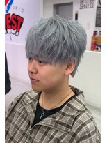 オーシャントーキョー 心斎橋(OCEAN TOKYO WEST)&nbsp;ハイトーンシルバーレイヤーマッシュフェザーパーマ