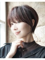 カライングドゥ(ing deux)&nbsp;大人可愛い20代30代40代黒髪前下がりショートボブ丸みショート◎