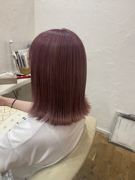 コス(KOS) 外はねボブ×ピンクラベンダー