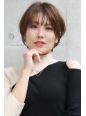 大人かわいい×小顔ショートボブ【30代・40代人気】