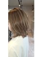 アグ ヘアー シー 仙台港店(Agu hair s’ii) 細いハイライトいっぱい入れるの好きです。