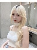 顔周り/小顔/レイヤー/髪質改善/韓国風巻き/ミルクティー/札幌