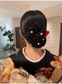 ツヤっとタイト和装ヘア