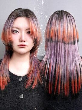 デザインカラー☆推し活オタ活推しカラー裾カラーエンドカラー