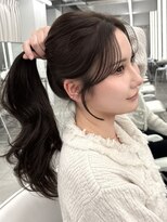 マウルルナ(MAEUL luna)&nbsp;小顔前髪　グレージュ　萩村