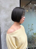 バートランド 白楽(Bertland)&nbsp;島田/ミニボブ オリーブグレージュ 前髪なし 髪質改善 白楽