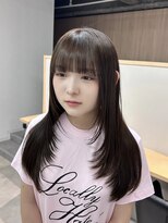 トト 船橋店(toto.)&nbsp;◇前髪顔周りカットピンクベージュアンブレラカラー船橋