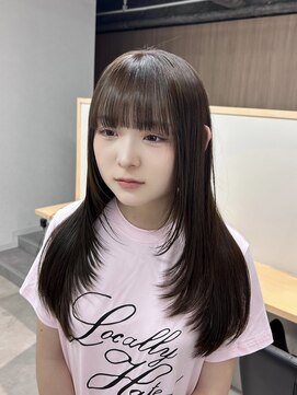トト 船橋店(toto.) ◇前髪顔周りカットピンクベージュアンブレラカラー船橋