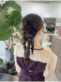 タイトな編み下ろしスタイル