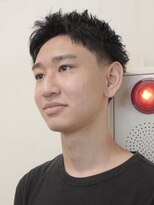シキ(SIKI)&nbsp;フェザーショートメンズカットパーマカラー
